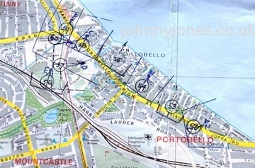 Portobello flight paths re-creation.